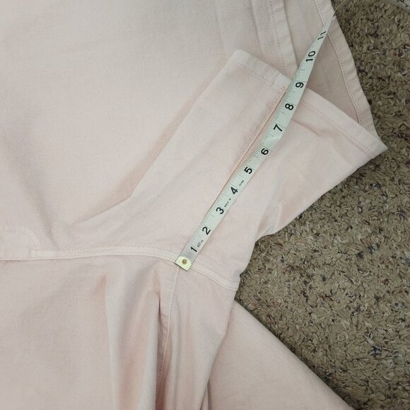 Lane Bryant Girlfriend Short Stretchy Zipper Fly Blush Pink Modest Shorts 28 NWT - Picture 11 of 12